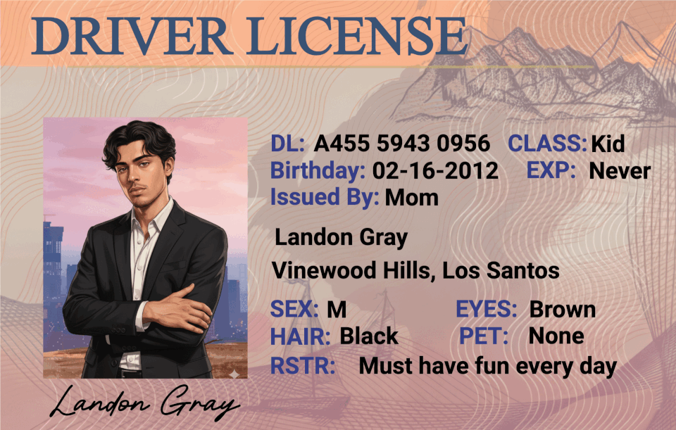 Custom GTA Driver License - Metal Card