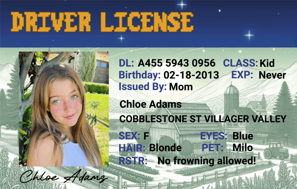 Custom Farming Driver License - Metal Card