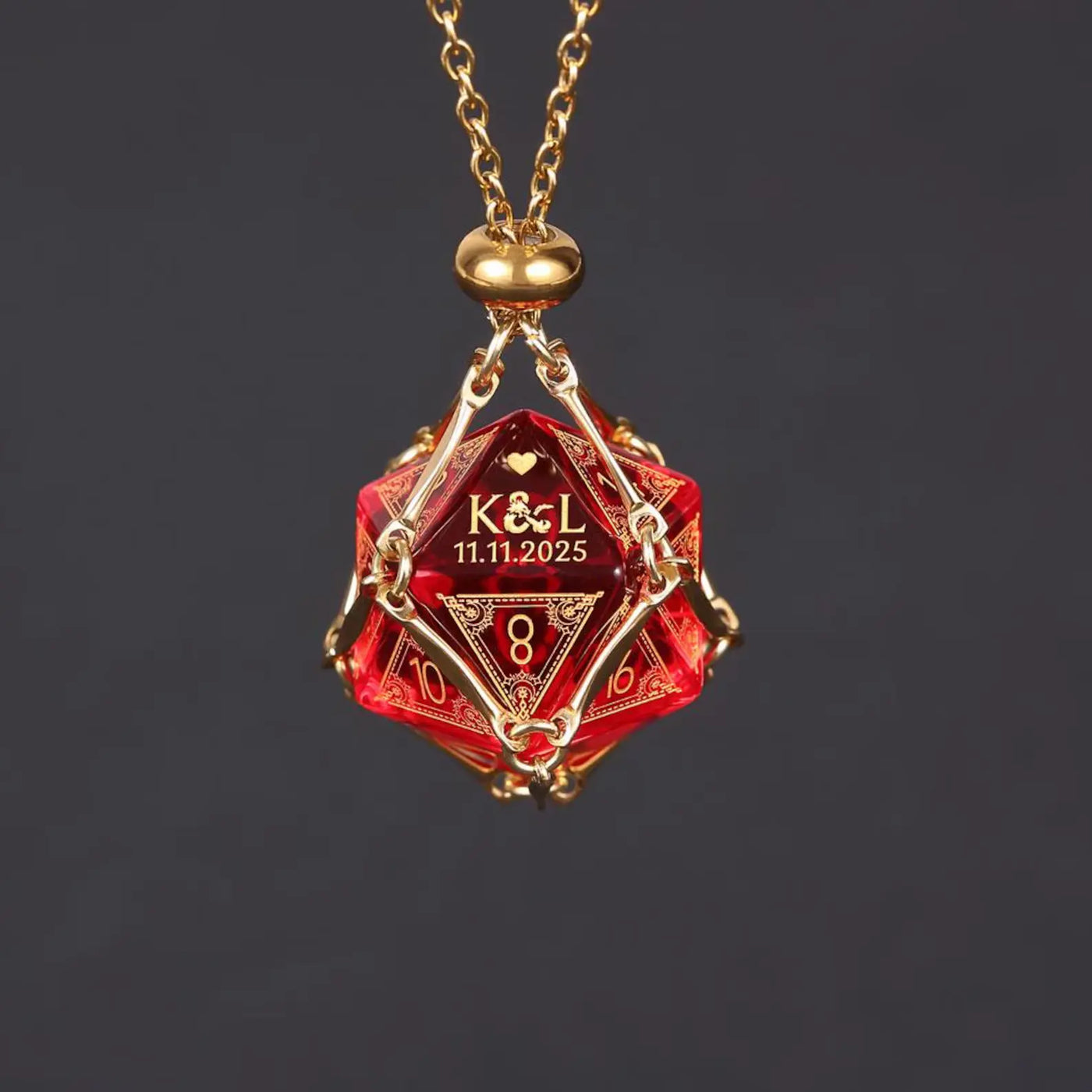 Custom Anniversary D20 Dice