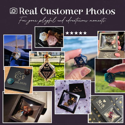 Custom Anniversary D20 Dice