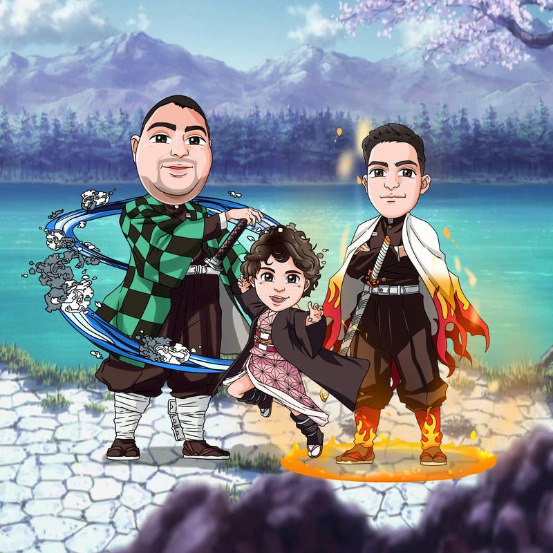 Custom Lean Hashira Custom Hashira Portrait – Fabiano - Makeof.me